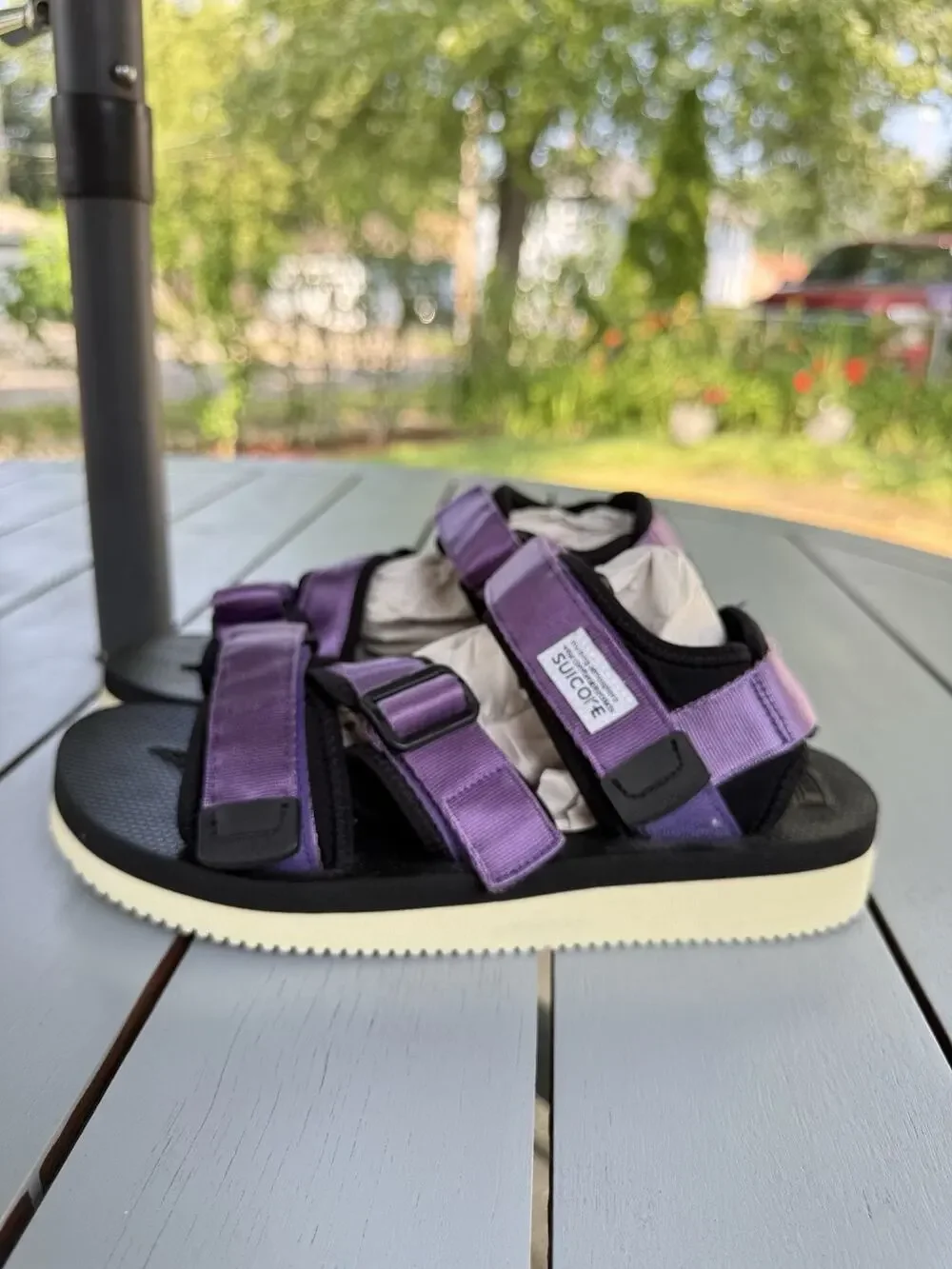 Suicoke Kisee-V Purple Sandals Unisex Men’s 7 Women’s 9 Vibram Open Toe Strap